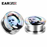 EARKUO Character Ear Piercing Plugs Body Jewelry 2PCS