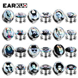 EARKUO Character Ear Piercing Plugs Body Jewelry 2PCS