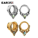 EARKUO Stainless Steel Ear Piercing Plugs Tunnels Stretchers 6-25mm