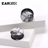 EARKUO Acrylic Cat Mouse Tiger Dinosaur Ear Plugs 2PCS