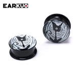 EARKUO Acrylic Cat Mouse Tiger Dinosaur Ear Plugs 2PCS