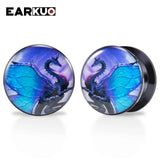 EARKUO Acrylic Cat Mouse Tiger Dinosaur Ear Plugs 2PCS
