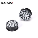 EARKUO Acrylic Sheep Dinosaur Moon Ear Tunnels Plugs 2PCS