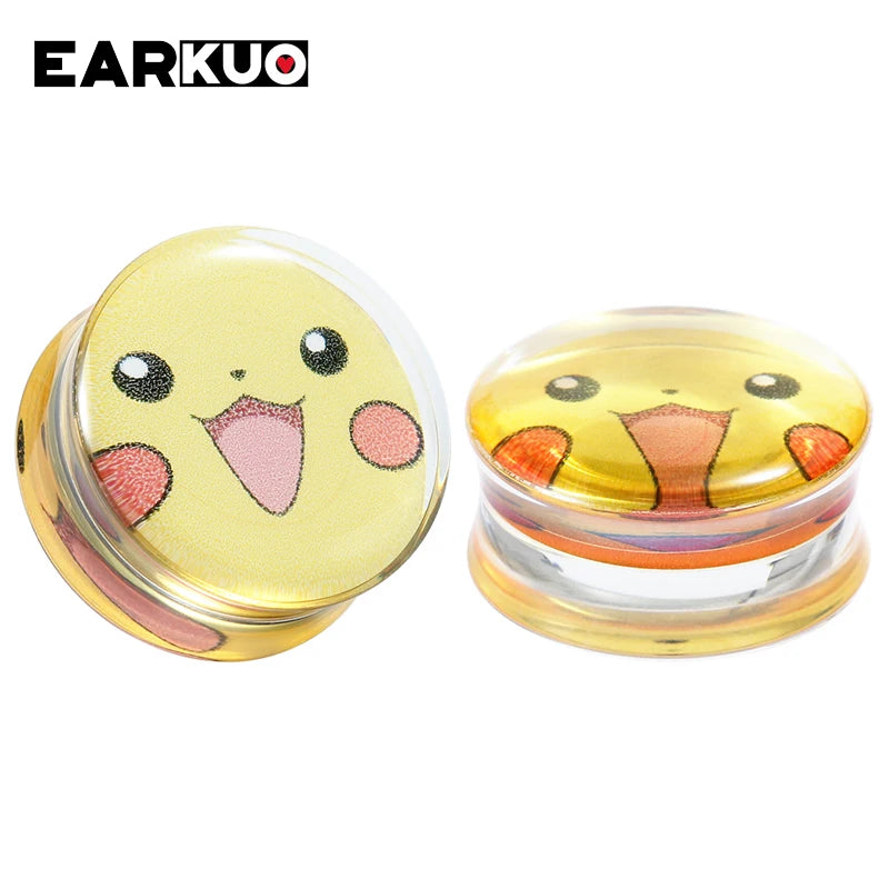 EARKUO Acrylic Ear Piercing Tunnels Gauges 8-30mm