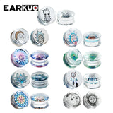 EARKUO Acrylic Ear Piercing Tunnels Gauges Body Jewelry for Unisex