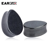 EARKUO Water Drop Stone Ear Piercing Gauges Plugs Body Jewelry 2PCS