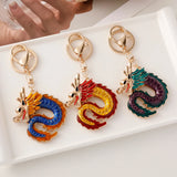 Colorful Dragon Keychain Enamel Handicraft Bag Pendant Souvenir Gift