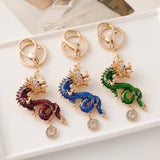 Colorful Dragon Keychain Enamel Handicraft Bag Pendant Souvenir Gift