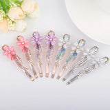 Crystal Rhinestone Flower Hair Clips Women Hair Accessories