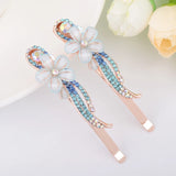 Crystal Rhinestone Flower Hair Clips Women Hair Accessories