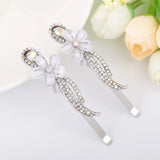 Crystal Rhinestone Flower Hair Clips Women Hair Accessories
