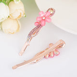 Crystal Rhinestone Flower Hair Clips Women Hair Accessories