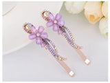 Crystal Rhinestone Flower Hair Clips Women Hair Accessories