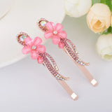 Crystal Rhinestone Flower Hair Clips Women Hair Accessories