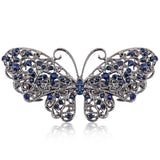 Vintage Rhinestone Hairwear Butterfly Flower Hair Barrettes Women Hair Clips Ret