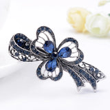 Vintage Rhinestone Hairwear Butterfly Flower Hair Barrettes Women Hair Clips Ret
