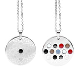 Natural Stone Pendant Stainless Steel Jewelry Charms Gift Health Elements