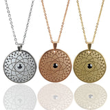 Natural Stone Pendant Stainless Steel Jewelry Charms Gift Health Elements