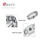 Healthy Magnetic Bracelets for Couples Stainless Steel Power Therapy Magnet