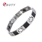 Magnetic Bracelet Men Women Stainless Steel Charms Chain