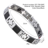 Magnetic Bracelet Men Women Stainless Steel Charms Chain
