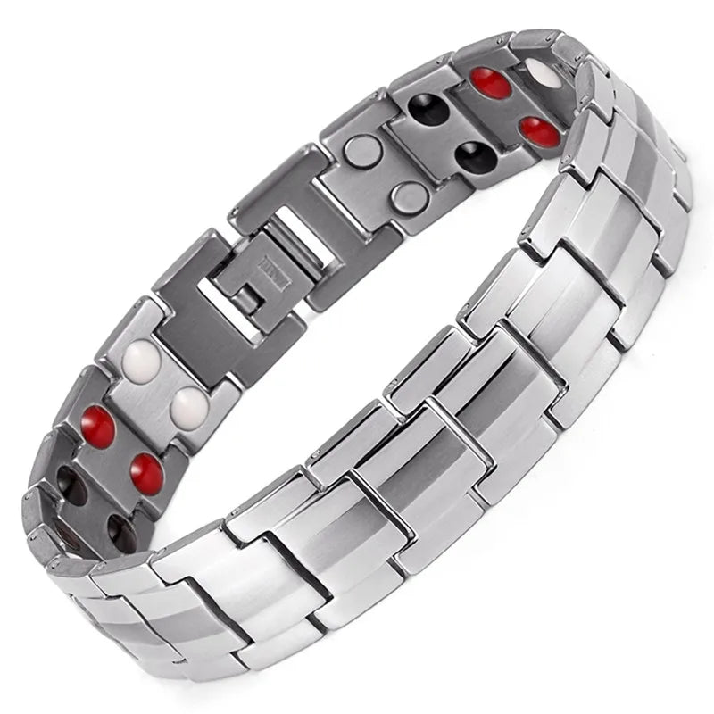 Titanium Hematite Men's Bracelet Bulk