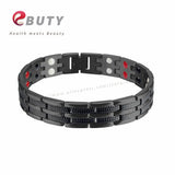 Titanium Bracelet Men Magnet Stone Health Bangle Gift with Box