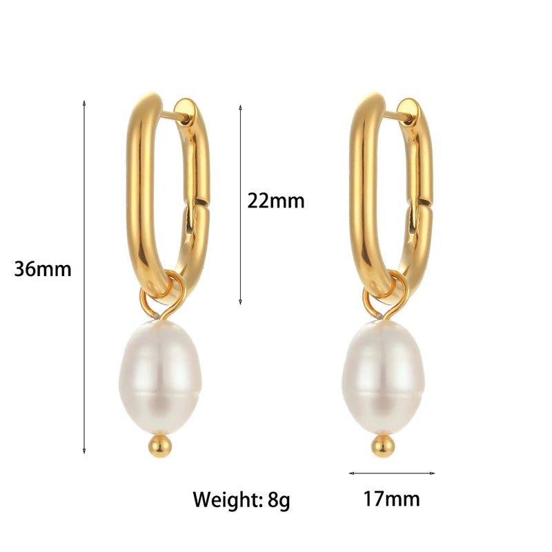 EBbelle Waterproof Tarnish Jewelry Stainless Steel Plated U Shape