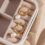 EBbelle Waterproof Tarnish Jewelry Stainless Steel Plated U Shape