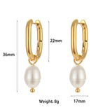 EBbelle Waterproof Tarnish Jewelry Stainless Steel Plated U Shape