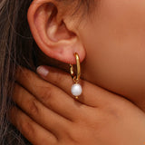 EBbelle Waterproof Tarnish Jewelry Stainless Steel Plated U Shape