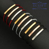 Lovely Rope Bracelet with Stainless Steel Tag