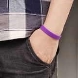 Blank Silicone Wristband Stretch Rubber Band Waterproof Sport Bracelet