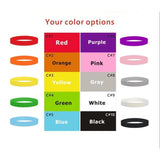 Blank Silicone Wristband Stretch Rubber Band Waterproof Sport Bracelet