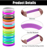 Blank Silicone Wristband Stretch Rubber Band Waterproof Sport Bracelet