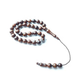 Natural Cooke Muslim Rosary Bracelet 10MM Islamic Jewelry