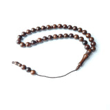 Natural Cooke Muslim Rosary Bracelet 10MM Islamic Jewelry