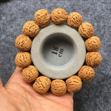Qinling Dragon-Patterned Walnut Bracelets Goldfish Belly Wenwan Prayer Beads