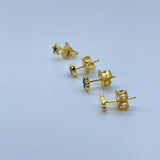 Sterling Silver Logo Stud Earrings Jewelry Holiday Gift