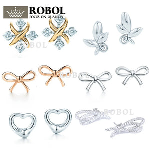 Engraved Inscription Sterling Silver 925 Charm Stud Earrings
