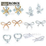 Engraved Inscription Sterling Silver 925 Charm Stud Earrings