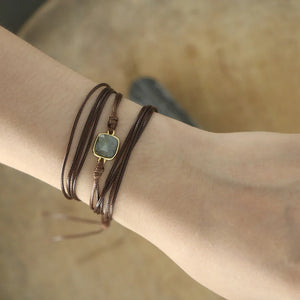 Sun Stone Charm Bracelets for Women - Friendship Wrap Bracelets