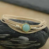 Sun Stone Charm Bracelets for Women - Friendship Wrap Bracelets