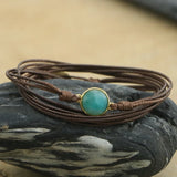 Sun Stone Charm Bracelets for Women - Friendship Wrap Bracelets