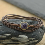 Sun Stone Charm Bracelets for Women - Friendship Wrap Bracelets