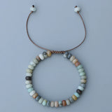 4*6mm Abacus Beads Amazonite Stone Bead Bracelet - Lucky Friendship Bracelet