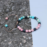 Natural Stone Beads Bracelet for Women Hand Woven Yoga Bracelets