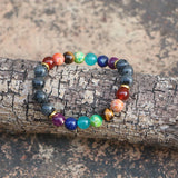 7 Chakras Bracelet Labradorite Yoga Bracelet Bijoux