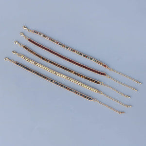 Tiny 3mm Stone Bead Bracelet Women Girls