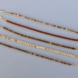 Tiny 3mm Stone Bead Bracelet Women Girls